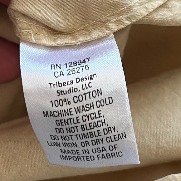 NILI LOTAN RAVEN Dress Size Small Cotton Poplin Midi Sand Beige LAGENLOOK - Picture 7 of 13